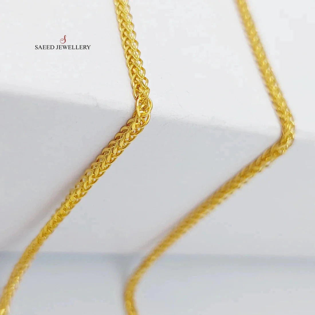 2mm Franco Chain Necklace 50cm - Elegant Gold Plated Cuban Link Chain for Men & Women - Perfect for Layering, Gifting & Everyday Wear