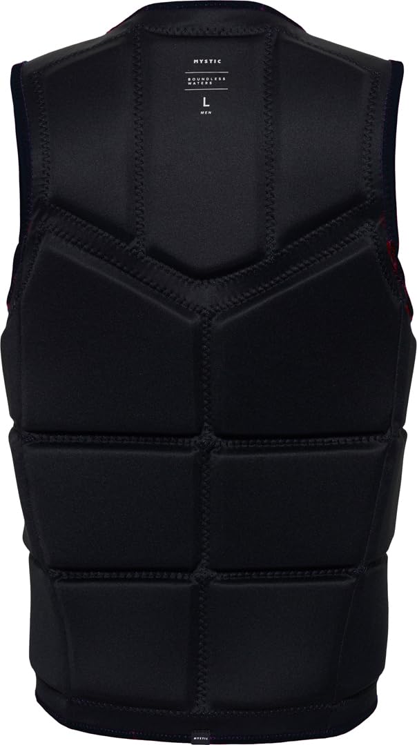 Mystic Men's Front Zip Wake Impact Vest 35005.240215 - Red - Water Sports Safety Gear for Wakeboarding & Waterskiing