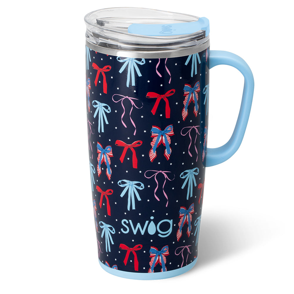 Miss Independence 22oz Travel Mug - Insulated Stainless Steel Coffee Tumbler with Lid, Perfect for Commuting, Office & Outdoor Adventures