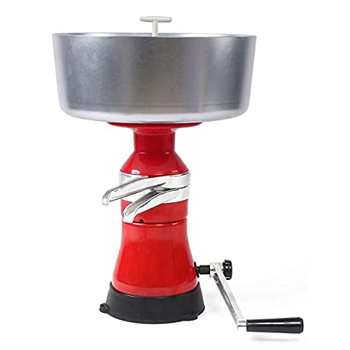 12L Manual Cream Centrifuge Separator - Adjustable Speed Fresh Milk Skimmer for Camel, Goat & Cow Milk | Perfect for Homemade Cheese, Yogurt & Dairy Processing