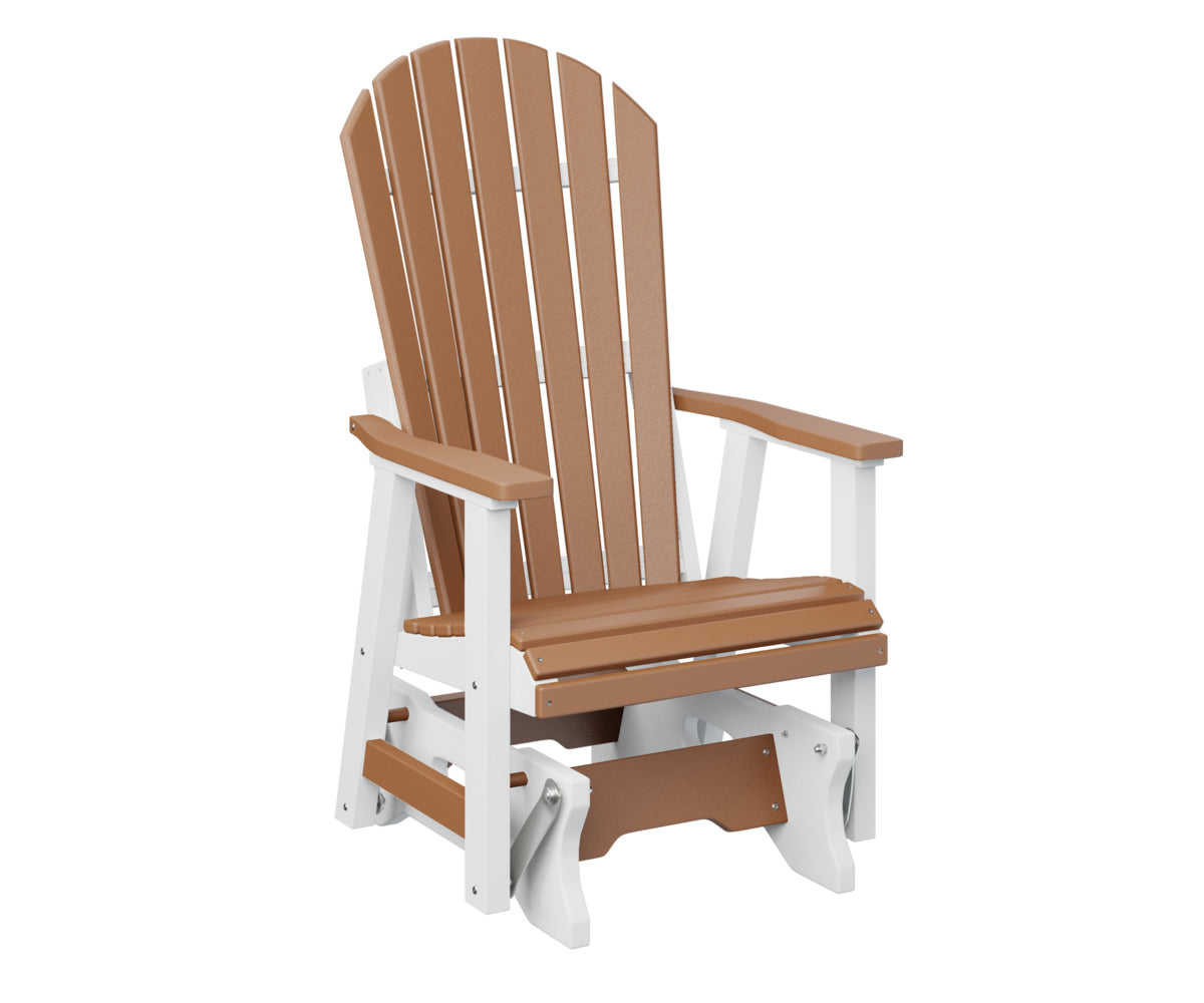 Berlin Gardens Comfo Back Single Glider - Outdoor Patio Rocking Chair with Ergonomic Support for Porch, Garden, or Deck Relaxation | Perfect for Reading, Lounging, and Enjoying Nature