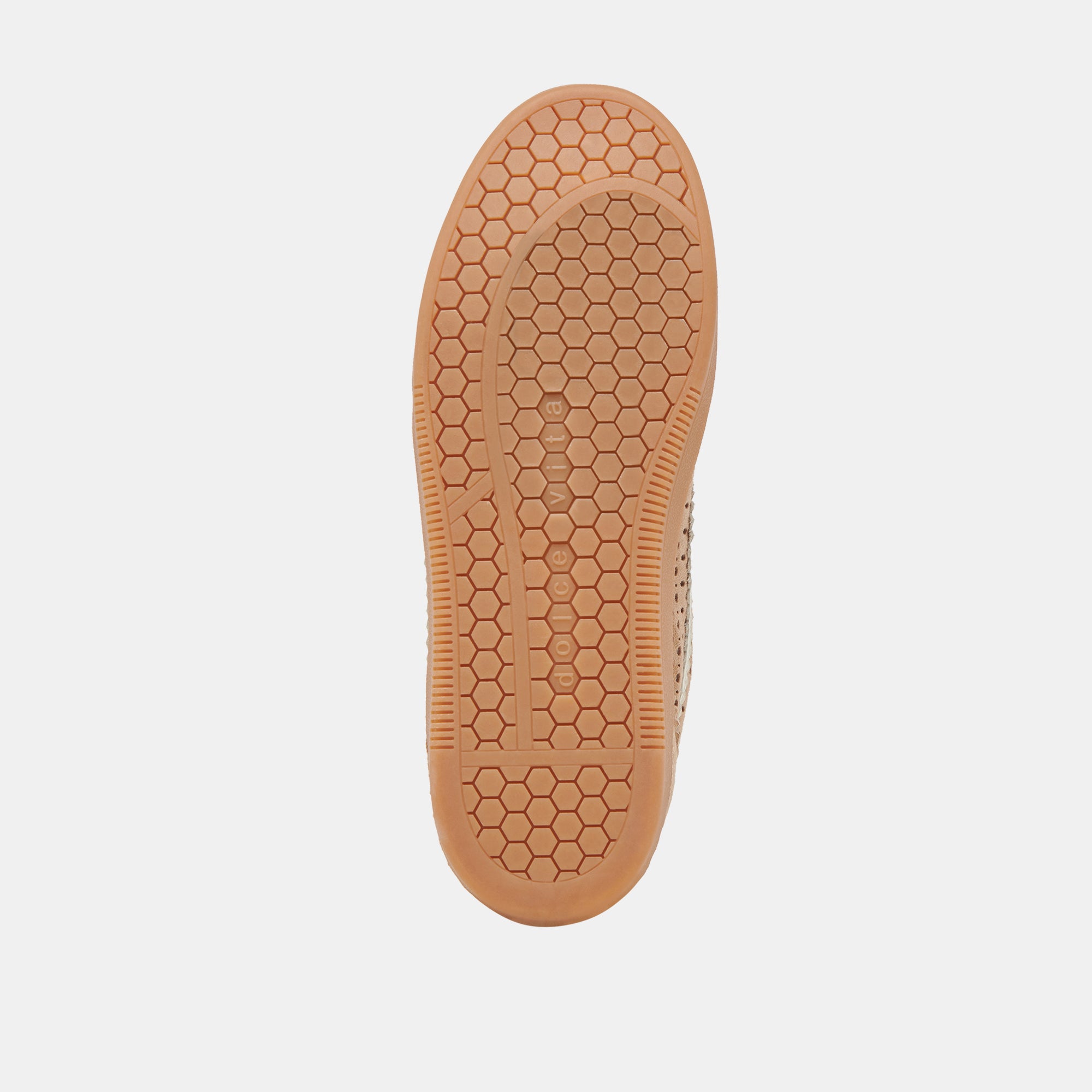 Notice Perforated Eyelet Sneakers in Camel Suede - Comfortable & Stylish Casual Shoes for Women, Perfect for Walking, Work & Everyday Wear
