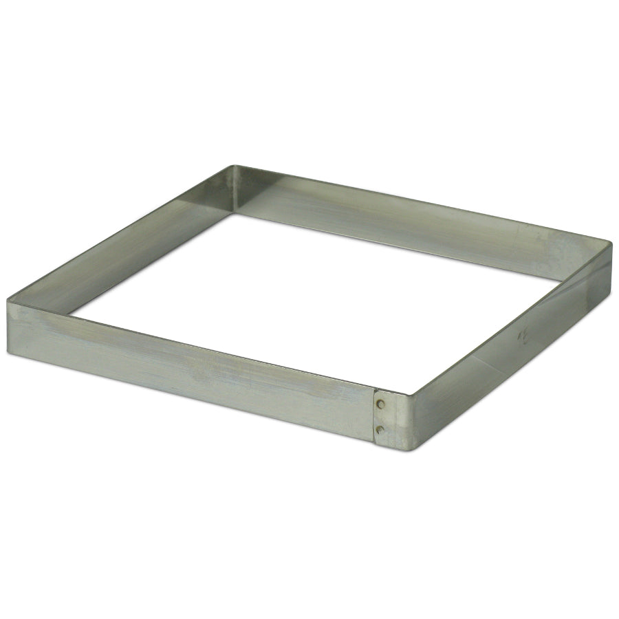 Square Ring Mold - 0.75 Inch Height for Baking, Cake Decorating, and Candy Making - Perfect for DIY Desserts, Wedding Cakes, and Chocolate Treats