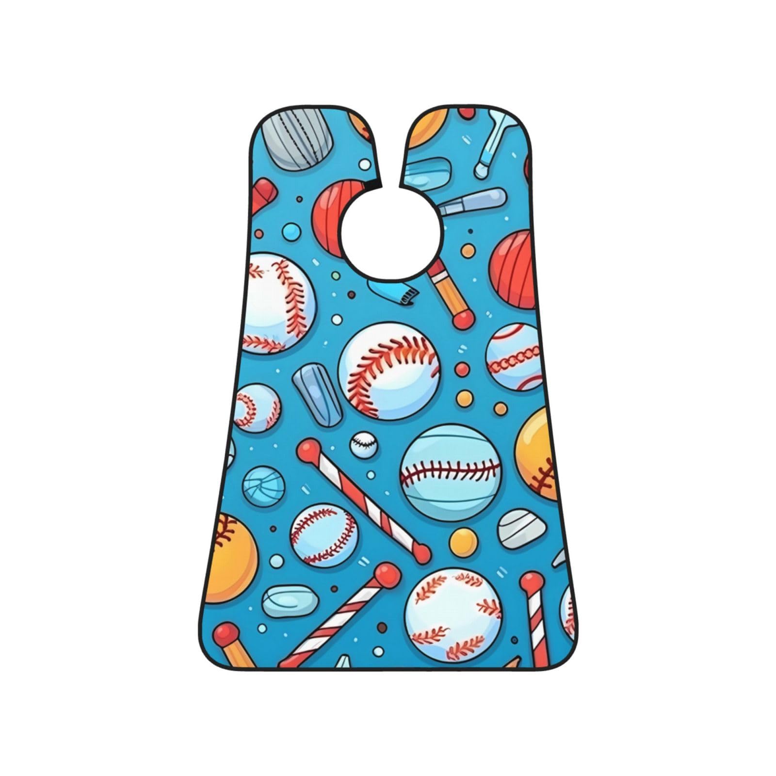 **Men's Baseball Beard Bib Apron - Non-Stick Beard Hair Catcher for Shaving & Grooming - Perfect Gift for Husband or Dad - Great for Sports, Softball & Daily Grooming**