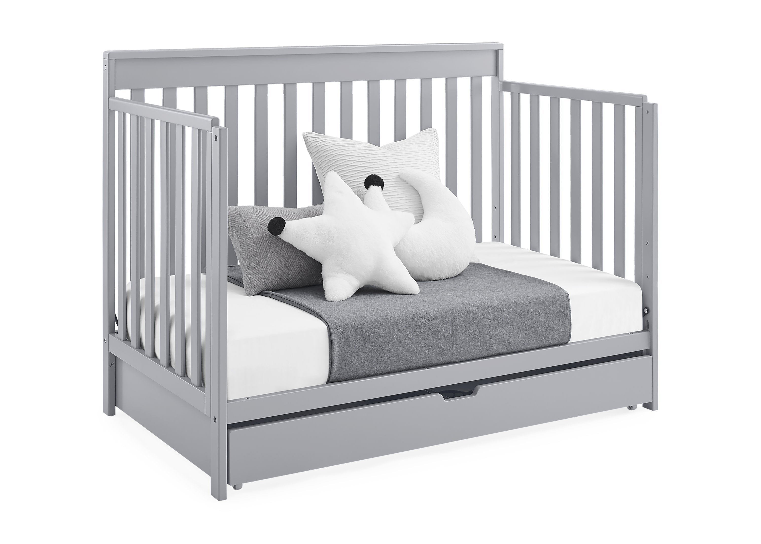 Mercer 6-in-1 Convertible Baby Crib with Storage Drawer & Trundle - Nursery Furniture for Newborn to Toddler Bed | Perfect for Small Spaces & Shared Rooms