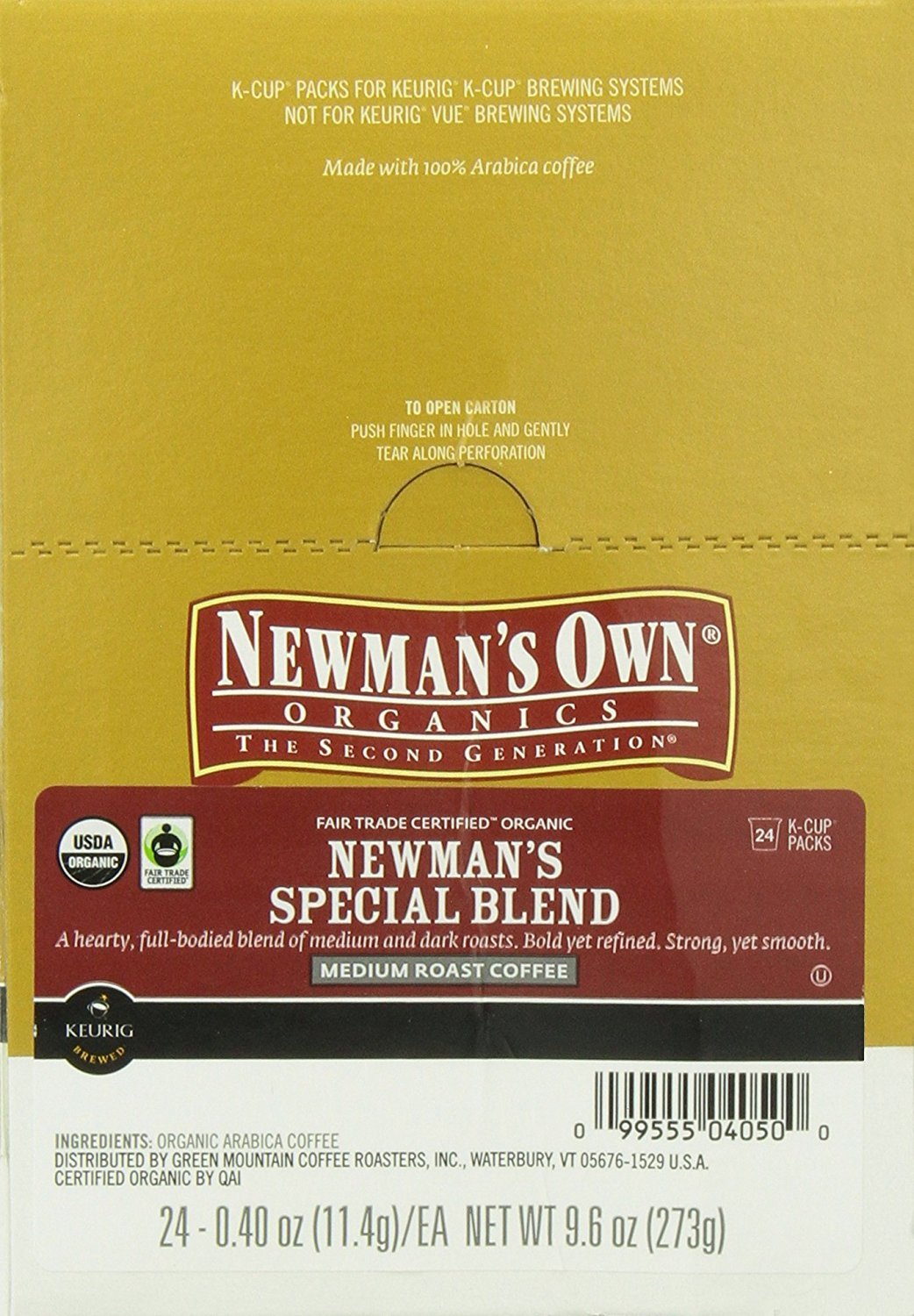 Newman's Own Organic Coffee Pods K-Cups - 108 Count Variety Pack | Compatible with Keurig Brewers | Perfect for Home, Office & Gifting
