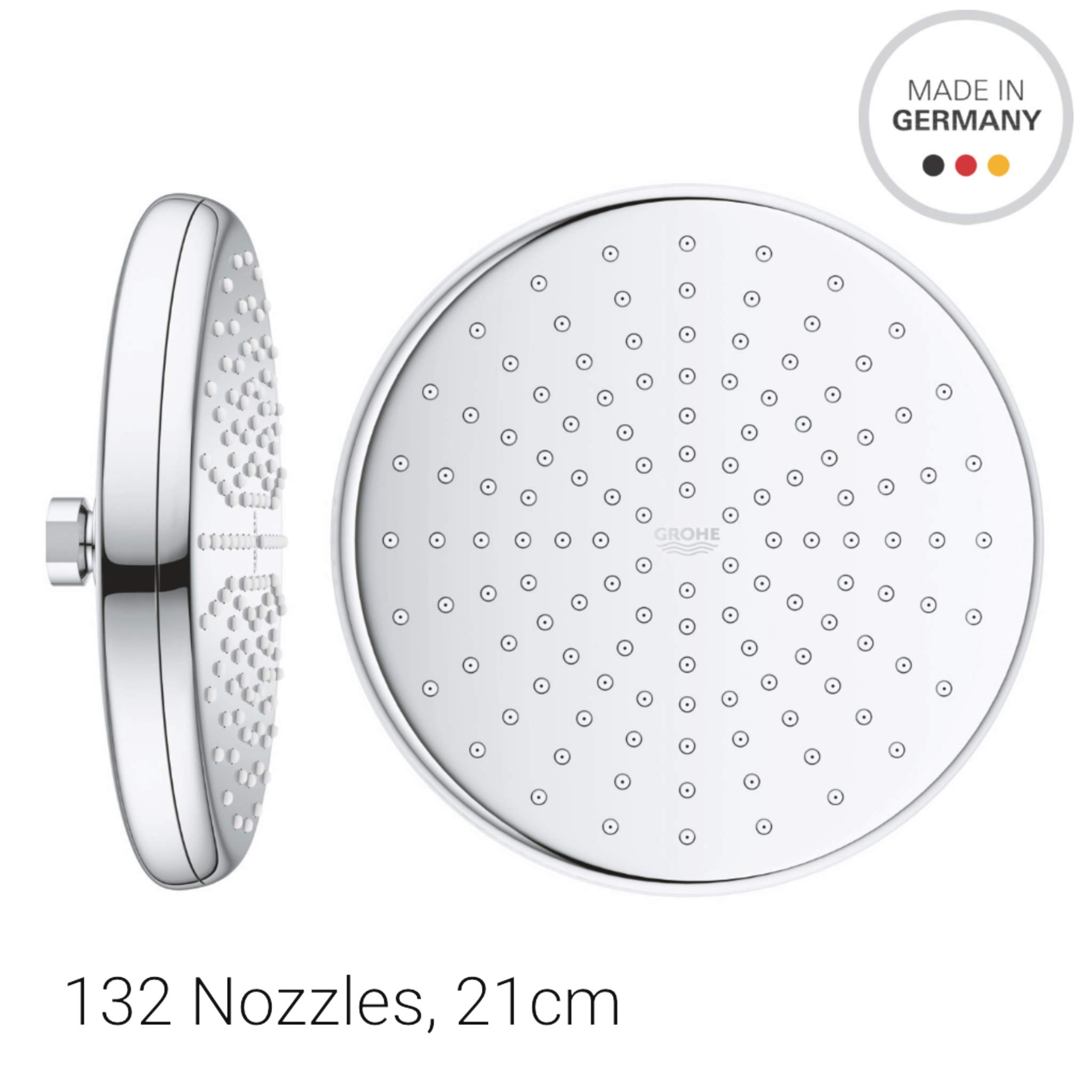 7-Speed Handheld Shower Head with Adjustable Pressure - Large Panel Shower Nozzle for Bathroom & Spa Relaxation - Model 462