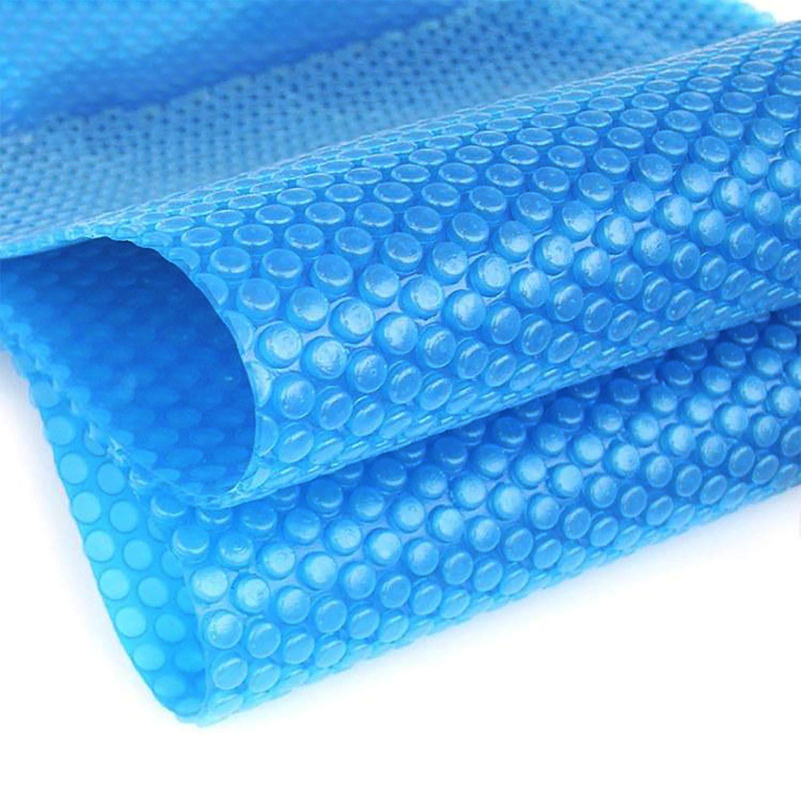 Heavy-Duty 400G/M² Solar Thermal Pool Cover - Rectangle Blue Tarpaulin for Above Ground & Frame Swimming Pools (4m x 4m/13ft×13ft) - Summer Protection & Heat Retention Solution