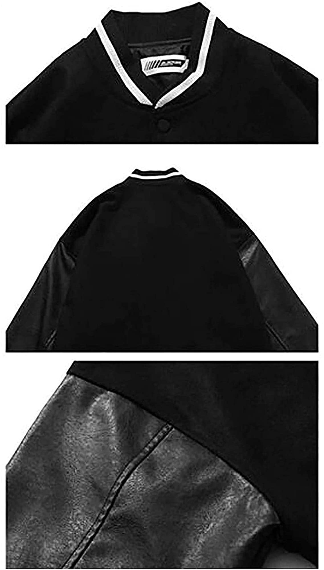 Men's Lightweight Bomber Jacket - Classic Padded Relaxed Fit College Baseball Coat | Water-Resistant Windbreaker for Casual Wear & Outdoor Activities