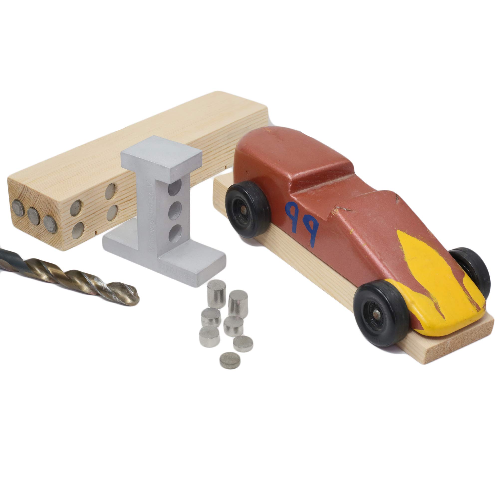 Premium Tungsten Weight Placement Tool for Pinewood Derby Cars - Perfect for Precision Drilling & Weight Balancing in Racing Competitions