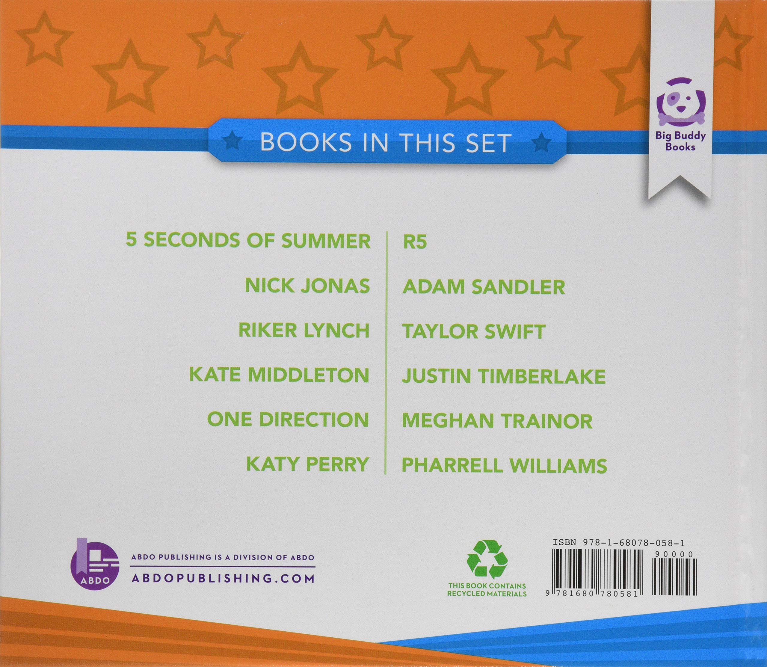 R5 Big Buddy Pop Biographies Set 1 - Celebrity Book Collection for Kids & Teens - Perfect for Classroom Libraries, Birthday Gifts, and Pop Culture Enthusiasts