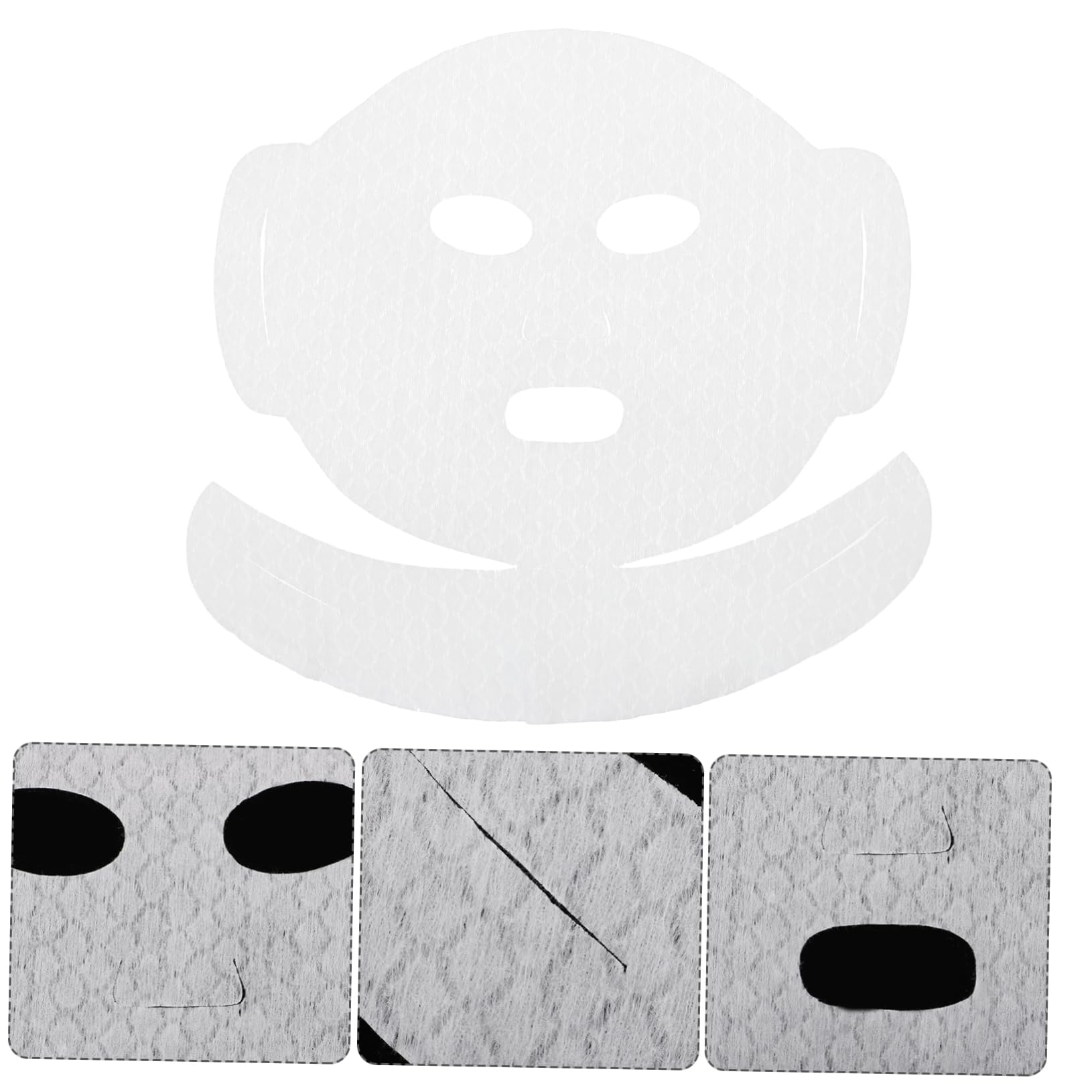 20 Pcs Soft Facial Towels for Makeup Removal & Skin Care - Hypoallergenic White Fiber Face Towels for Moisturizing & Beauty Masks | Perfect for Daily Skincare Routine, Spa Days & Travel Essentials