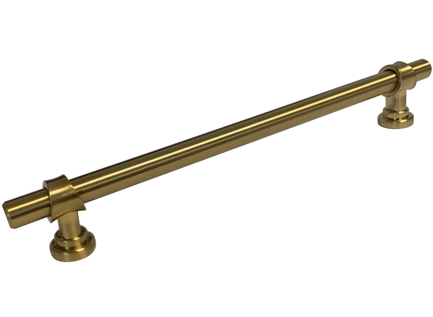 25 Pack Brushed Brass Cabinet Knobs - 192MM (7.56 Inch) Drawer Pulls for Kitchen Cupboard, Dresser & Furniture Hardware | Vintage Style Home Decor Upgrade for Cabinets, Drawers & DIY Projects