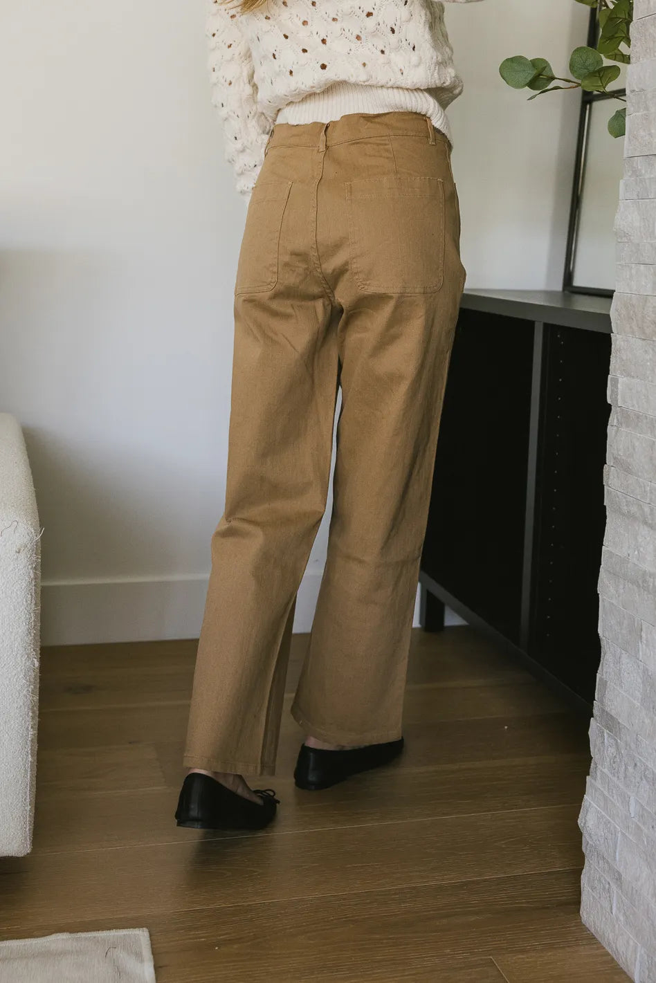 Magnolia Straight Leg Pants for Women - Comfortable Tan Casual Trousers | Perfect for Office, Travel & Everyday Wear | FINAL SALE