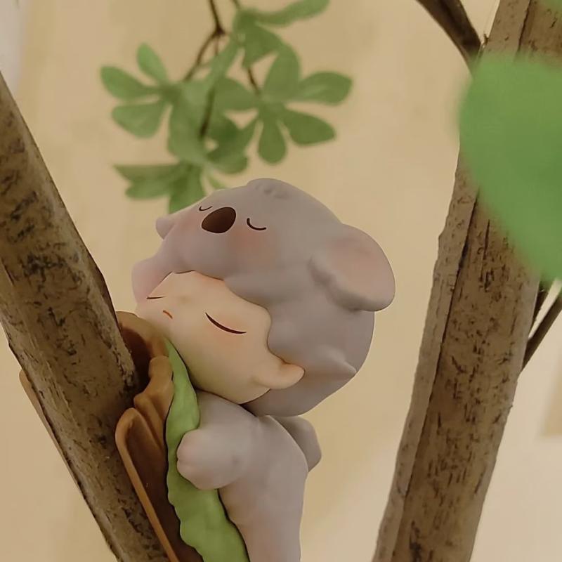 DIMOO Animal Kingdom Series Sleepy Koala Plush Toy - Cute Stuffed Koala for Kids, Gifts & Nursery Decor | Perfect for Bedtime, Room Decor & Collectibles