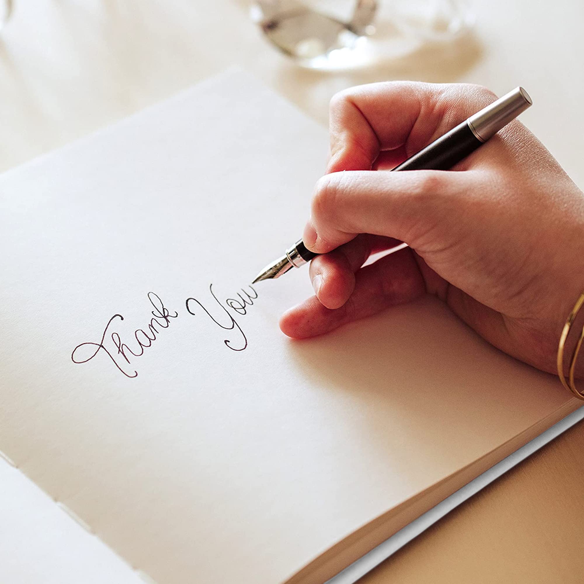 Plantvibes Elegant Wedding Guest Book - 72 Page Hardcover Guestbook for Bride & Groom - Customizable Wedding Memory Book with Blank Pages for Messages - Perfect for Traditional, Rustic & Modern Weddings