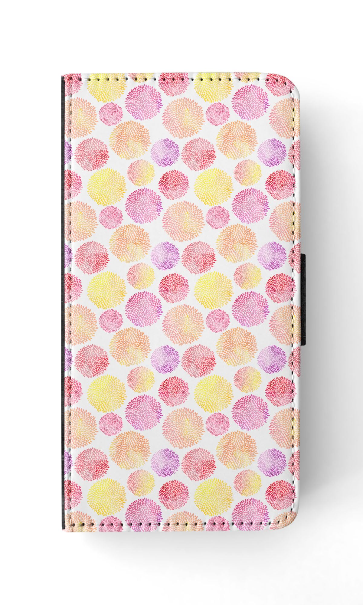 Floral Watercolor iPhone 15 Wallet Case - Slim Flip Phone Cover with Card Holder & Cash Pocket - Perfect for Everyday Use, Travel, and Hands-Free Convenience