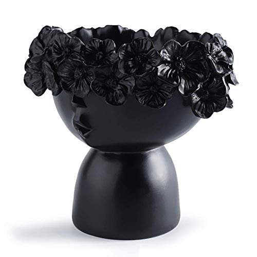Beautiful Resin Flower Wreath Vase - Cute Doll Head Planter for Home & Garden Decor | Perfect for Wedding Centerpieces, Baby Showers & Spring Table Decorations