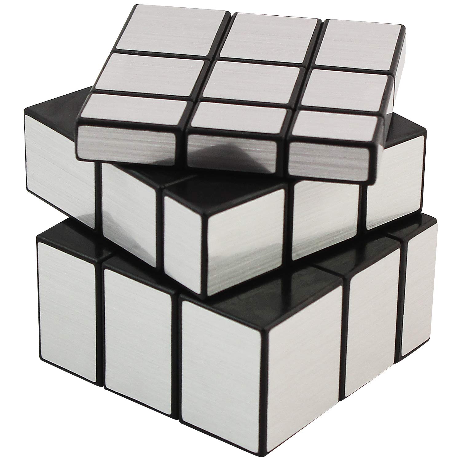 DealBindaas 3x3 Silver Mirror Magic Cube - Stickerless High Speed Puzzle Cube for Kids & Adults - Perfect for Stress Relief, Brain Training & STEM Learning
