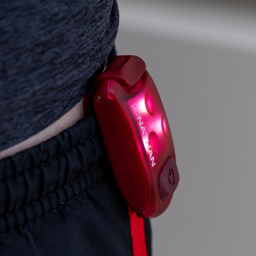 Nathan Strobelight LED Safety Light Clip - 2 Pack | High Visibility Running, Cycling & Outdoor Gear for Night Safety