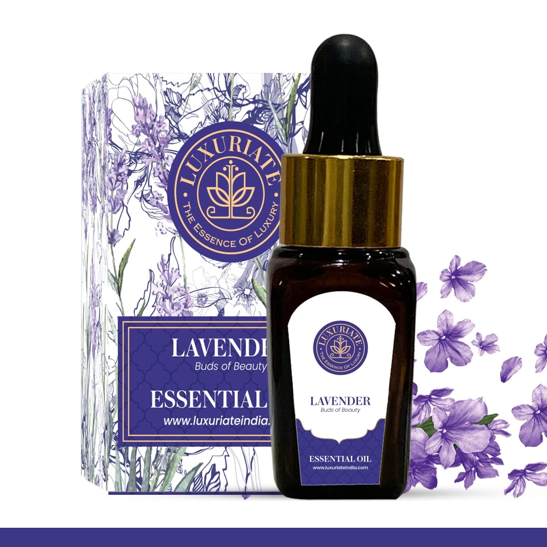 100% Pure Natural Lavender Essential Oil for Hair Growth, Skin Care & Acne Treatment | Aromatherapy Oil for Diffusers, Home Fragrance | 10ml | Perfect for Relaxation, Stress Relief & Better Sleep
