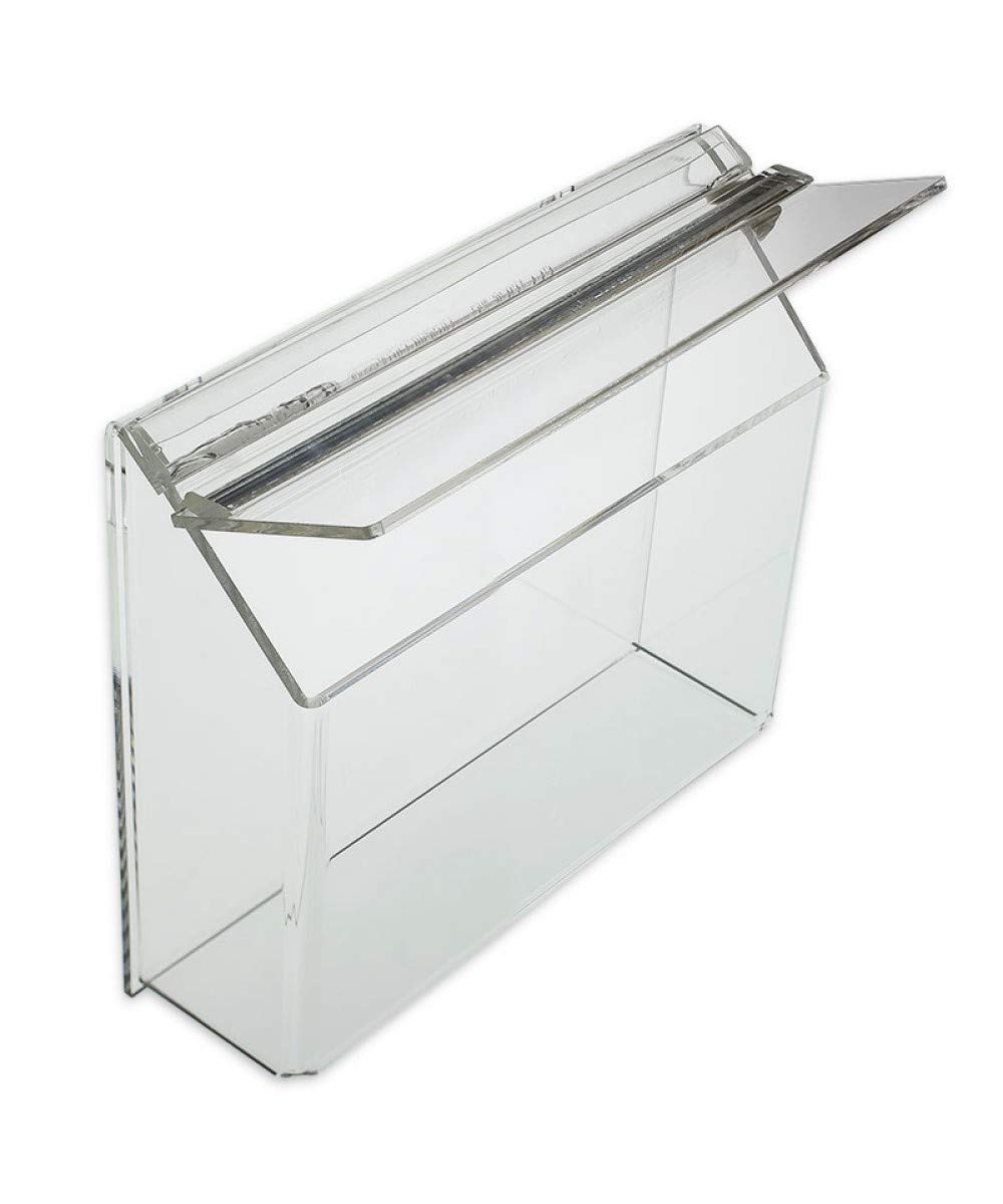 Source One Wall Mount Postcard & Brochure Holder - Rustic Outdoor Style for Restaurants, Cafes & Retail Stores - Durable Metal Display Rack for Menus, Flyers & Advertising Materials