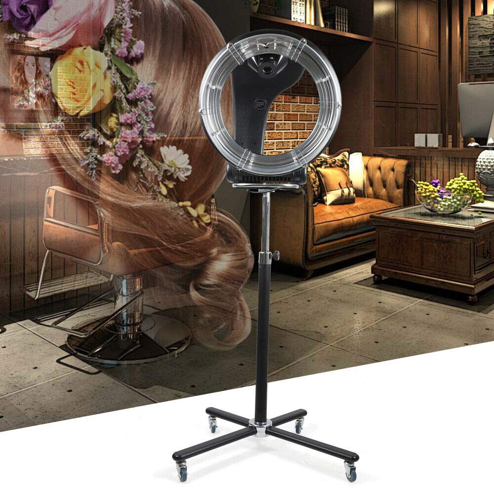 TFCFL 3 in 1 Professional Hair Dryer & Steamer with 360° Rotation & Smooth Wheels - 850W Freestanding Salon Hair Dryer for Home & Professional Use - Perfect for Hair Styling, Deep Conditioning & Salon Treatments