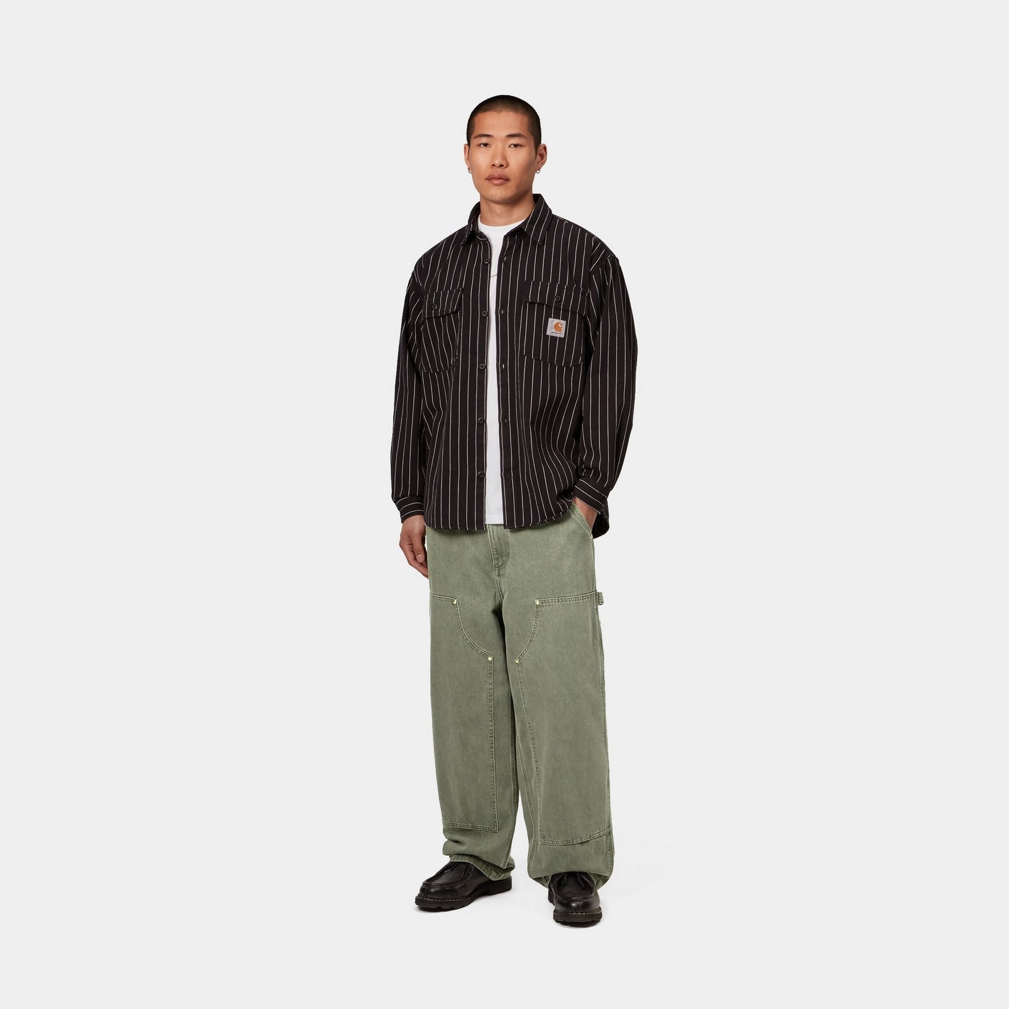 Nash OG Double Knee Work Pants - Army Green (Enzyme Bleach Washed) | Durable Workwear for Construction, Farming & Outdoor Activities