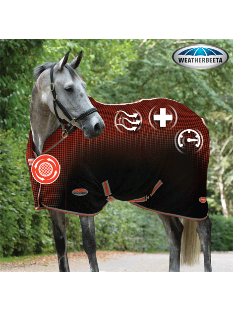 Weatherbeeta Therapy Tec Fleece Horse Blanket - Warm & Breathable for Winter Riding & Stable Use - Ideal for Cold Weather & Arthritis Support