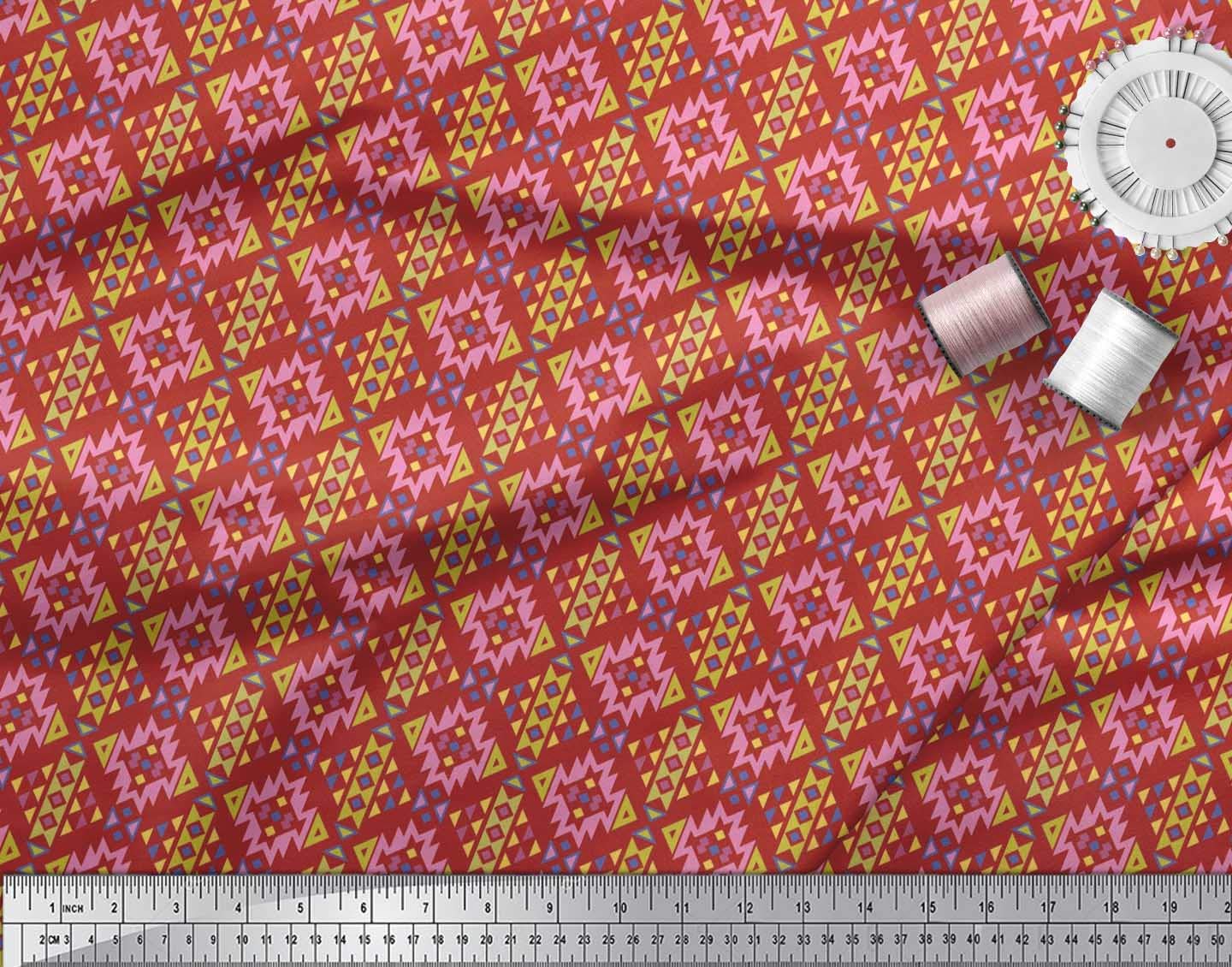Soimoi Moss Georgette Brown Fabric by The Yard - 42