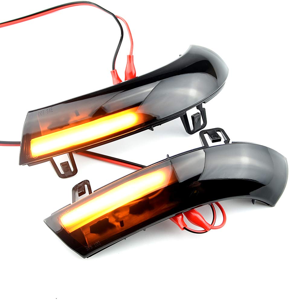 VW Golf Jetta MK5 GTI Passat B5 B6 Sharan EOS LED Dynamic Turn Signal Mirror Indicator Lamp - Left & Right Side - Enhanced Safety for Night Driving & Lane Changes