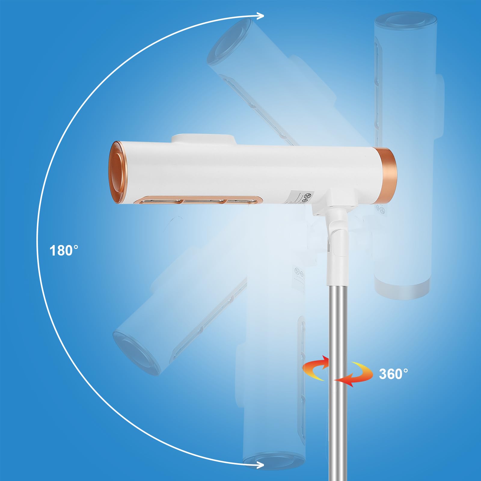 **CoralBoxer Hands-Free Adjustable Hair Dryer Stand - 2 Speeds & 2 Temperatures for Home Use, Elderly, Kids, Disabled & Pets - Perfect for Salon-Style Drying at Home**