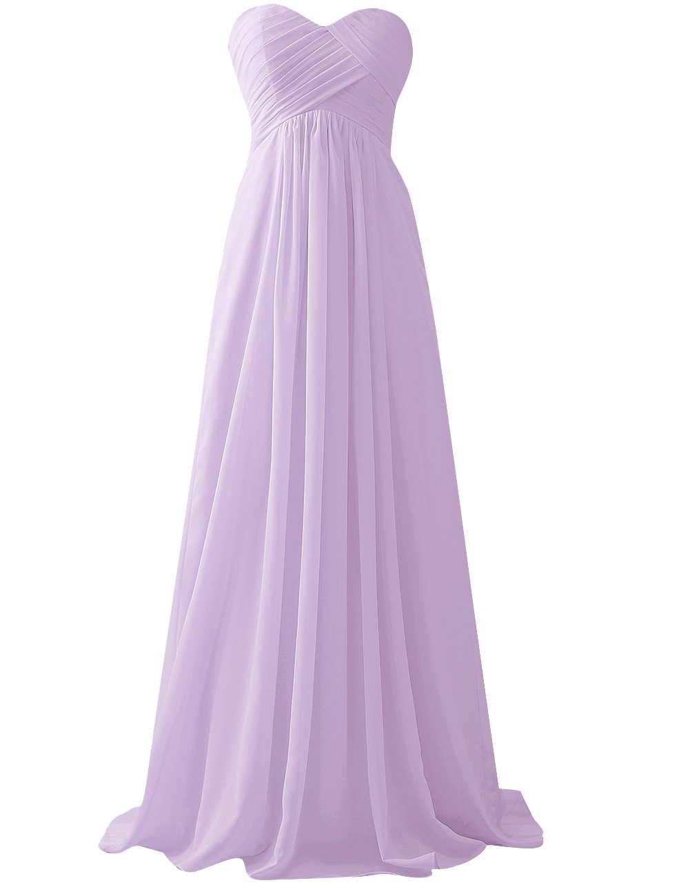 JAEDEN Elegant Chiffon Bridesmaid Dresses - Long Strapless Pleated Prom Gown for Weddings, Parties & Formal Events