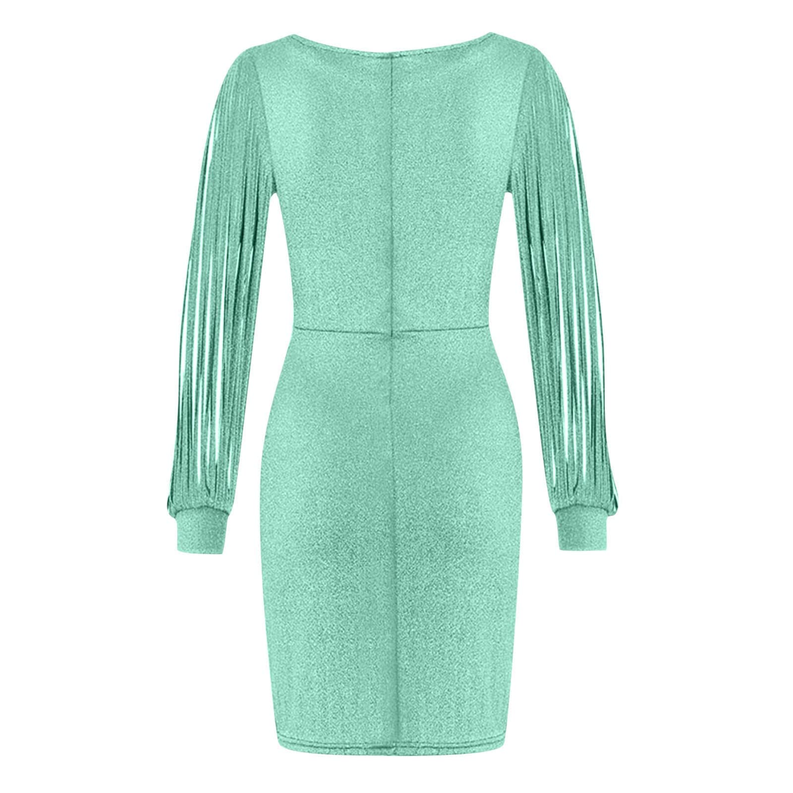 Sexy Women's Party Dress with Solid Sequined Stitching - Shining Club Sheath Long Maxi Dress for Summer Nights, Evening Events & Special Occasions