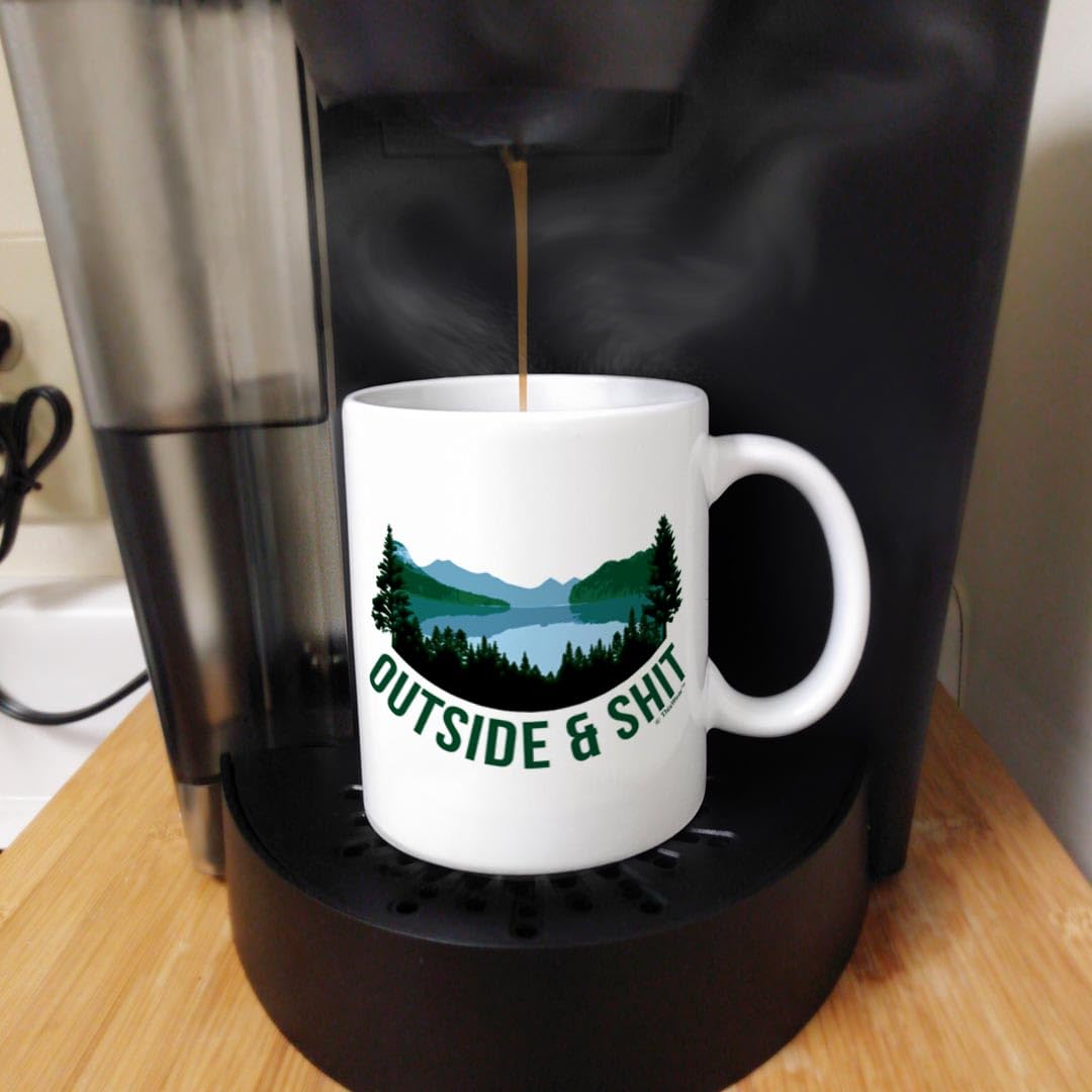 Funny Sarcasm Coffee Mug - Outdoor Camping Mug for Men, Nature Lover Gifts, White Ceramic Tea & Coffee Cup - Perfect for Camping, Hiking & Outdoor Adventures