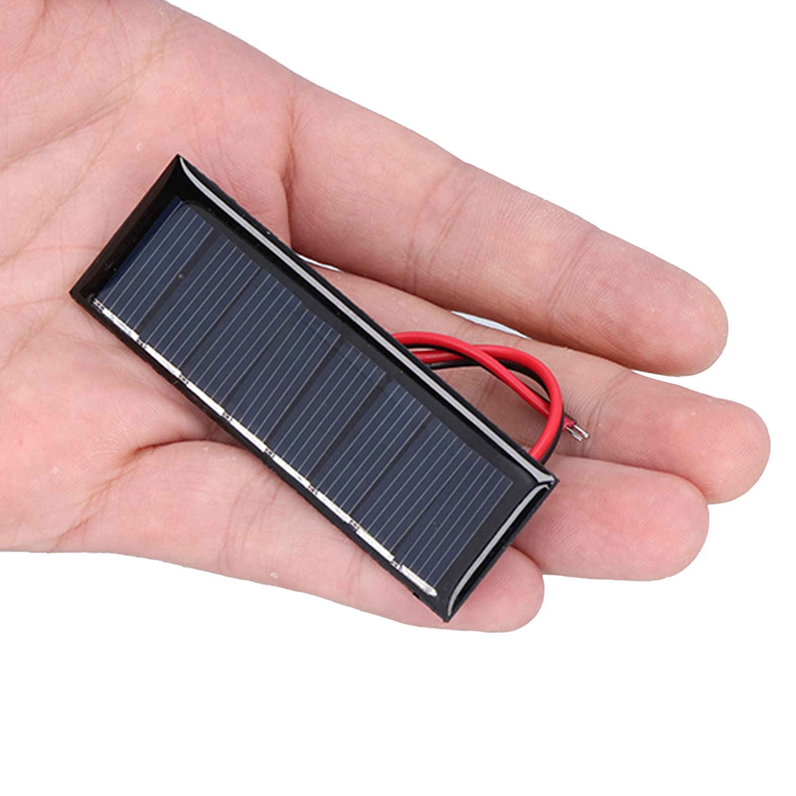 2PCS 4V Portable Flexible Solar Panels - 75x25mm Polysilicon Solar Cells with Electronic Wires for DIY Science Projects, Outdoor Camping & Emergency Power Supply