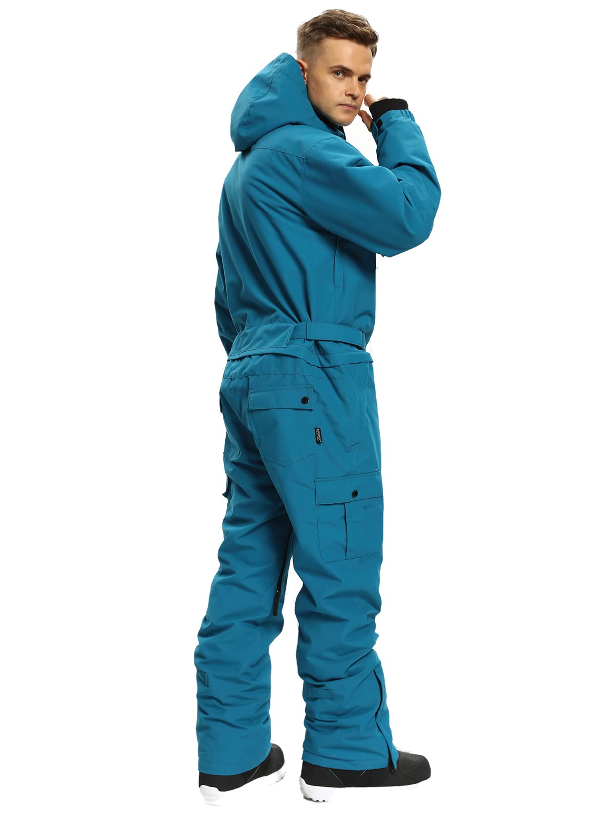 Men's Waterproof Winter Ski Suit - Thermal Snow Jumpsuit for Skiing & Outdoor Sports - Perfect for Snowboarding, Hiking & Cold Weather Adventures