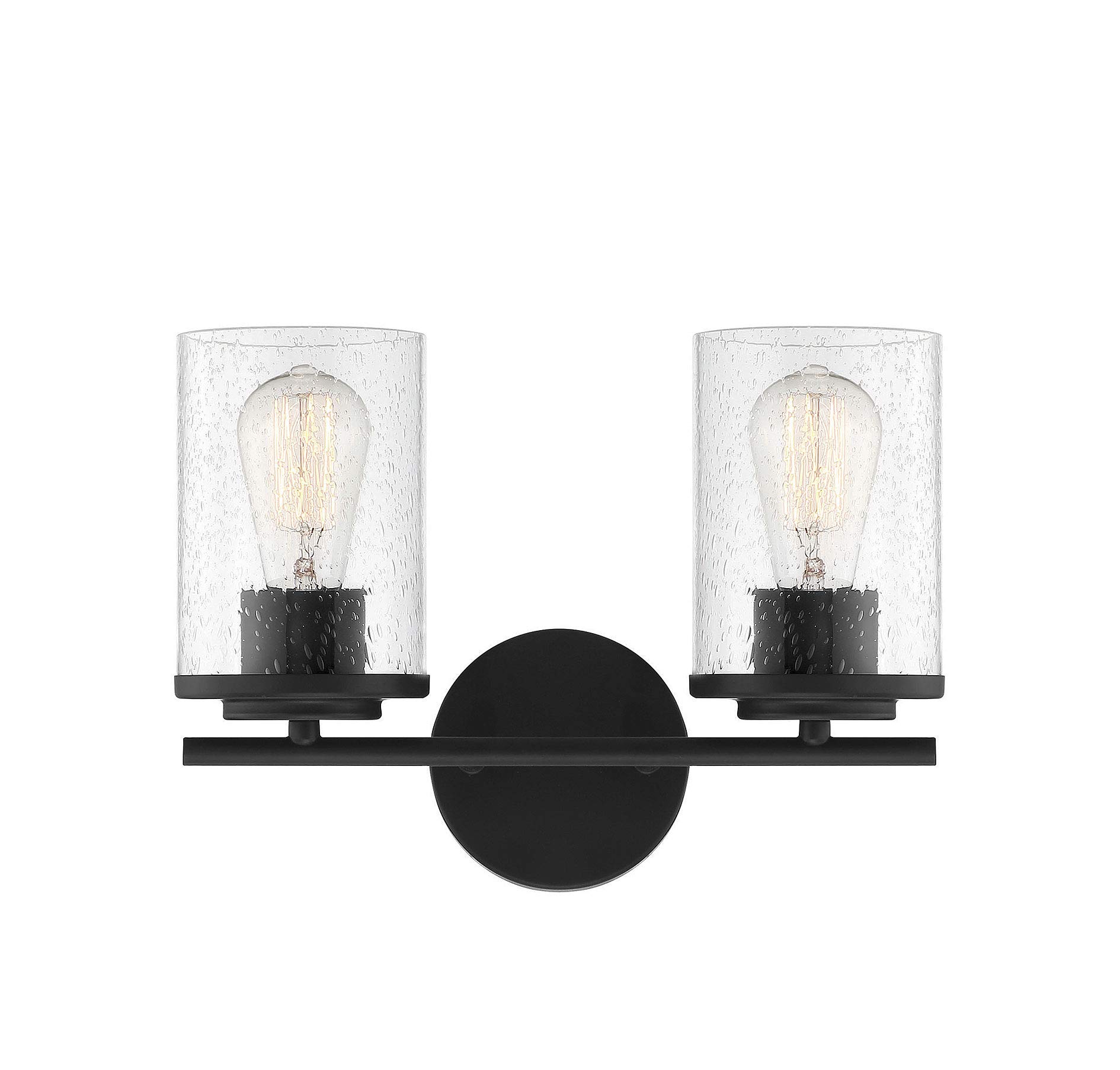 Savoy House Marshall Matte Black 2-Light Bathroom Vanity Light - 14