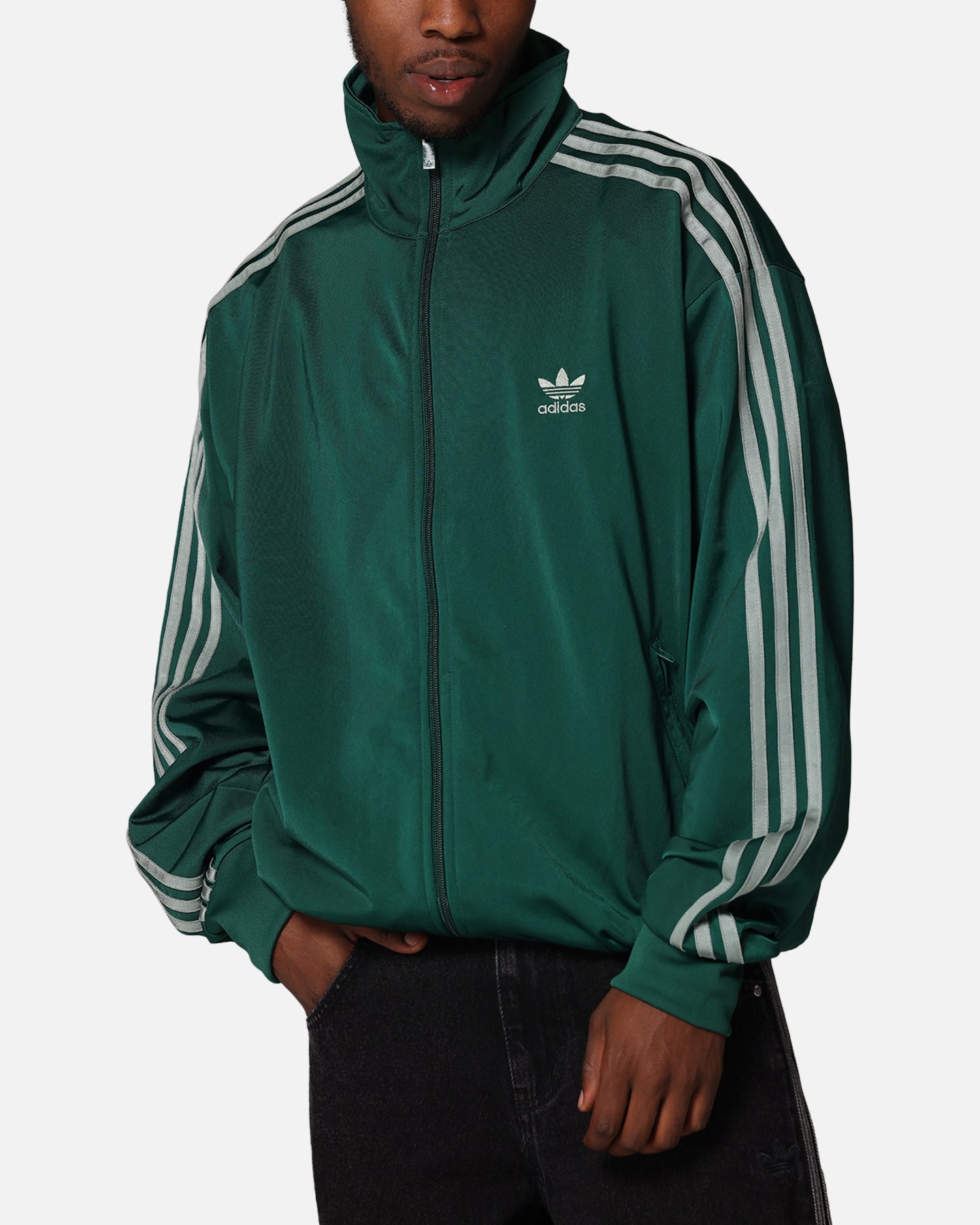 Adidas Firebird Track Jacket for Men & Women - Lightweight Green Running Jacket with Zipper - Perfect for Jogging, Gym Workouts & Outdoor Sports