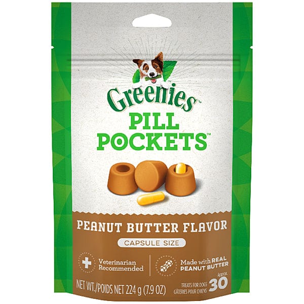 Greenies Pill Pockets Peanut Butter Flavor Dog Treats - Hide Medication Easily for Picky Eaters | Perfect for Daily Medication Routine & Vet Visits