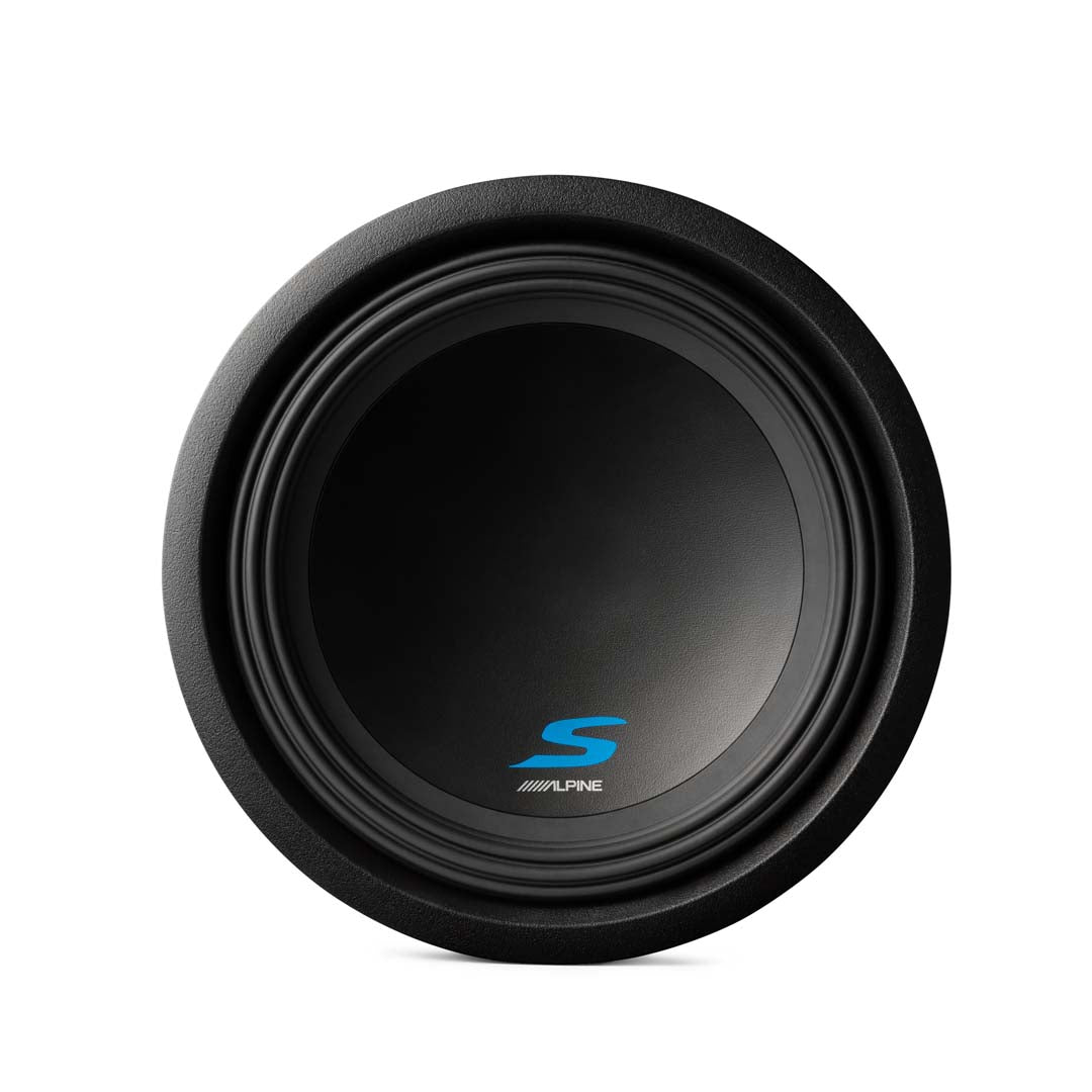 Alpine S-Series S-W8D2 8-Inch Dual 2 Ohm Voice Coil 900W Car Subwoofer - High Performance Bass for Trucks, SUVs & Custom Car Audio Systems
