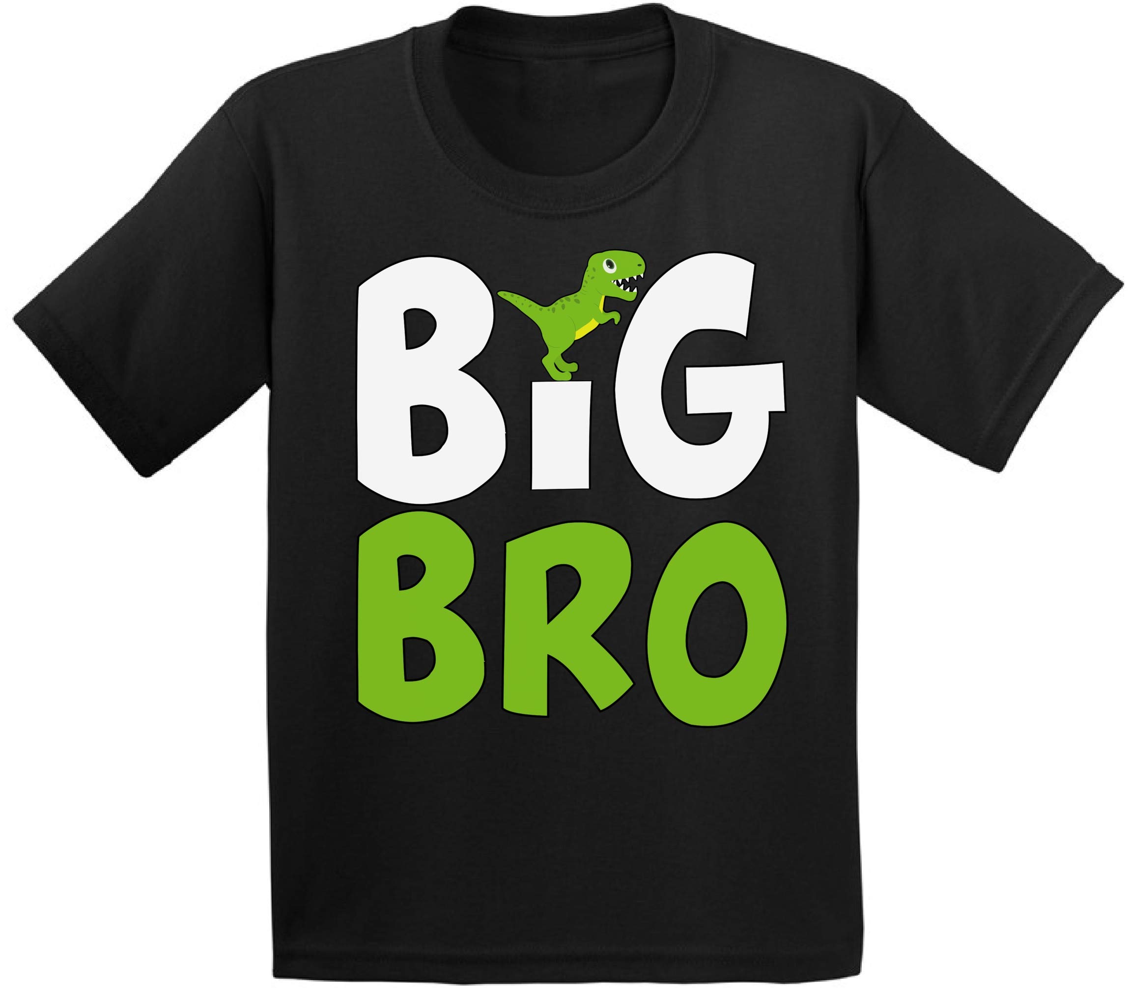 Funny Big Bro Dinosaur Toddler T-Shirt - Cute Dinosaur Graphic Tee for Big Brothers - Perfect for Sibling Matching Outfits & Family Photos
