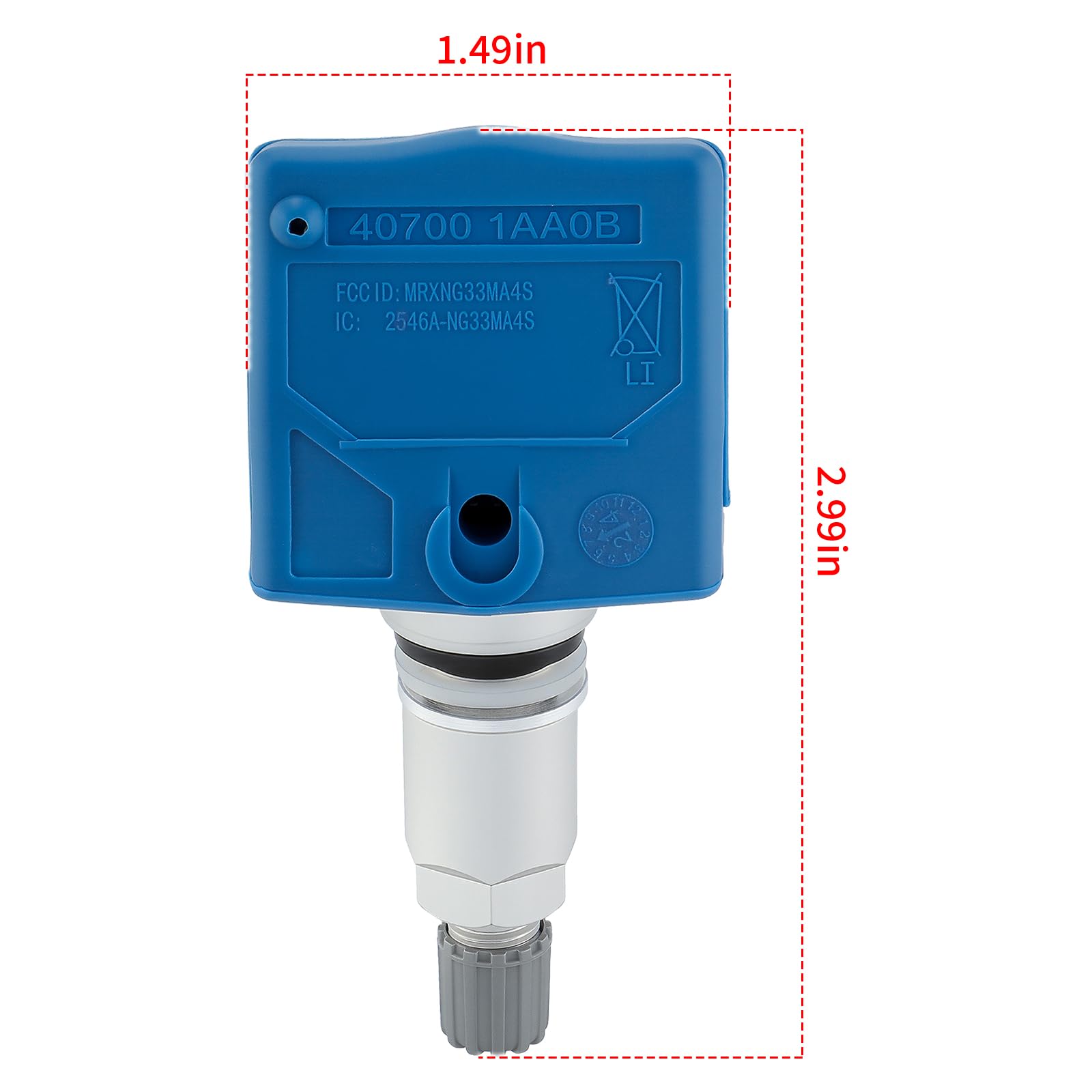AUTOKAY TPMS 315MHz Tire Pressure Monitoring Sensor 40700-1AA0B - Compatible with Select Toyota & Lexus Models for Enhanced Driving Safety