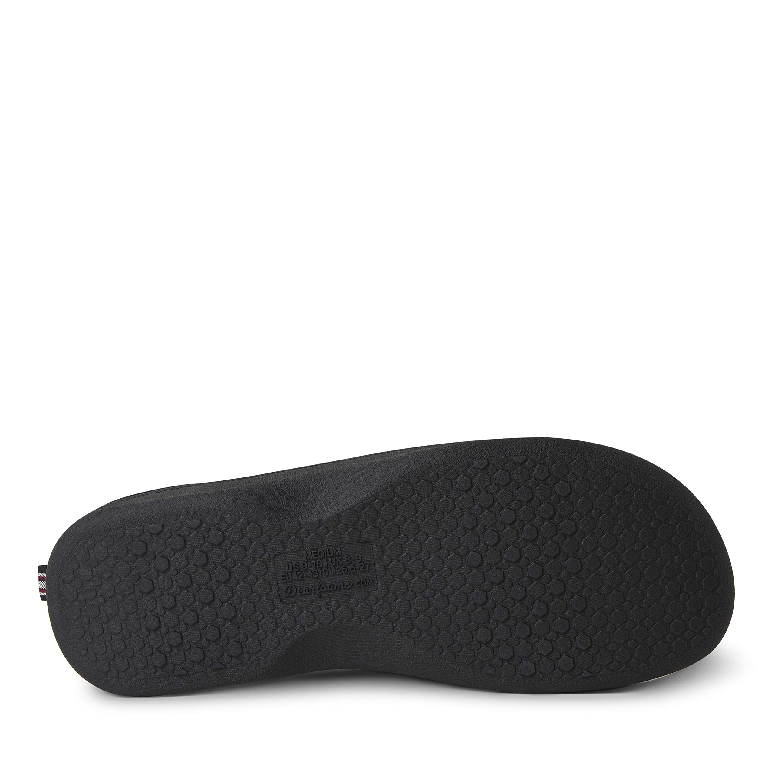 Dearfoams Women's Nathan Waffle Knit Clog Slippers - Soft Indoor/Outdoor House Shoes for Comfort & Support - Perfect for Home, Garden & Quick Errands