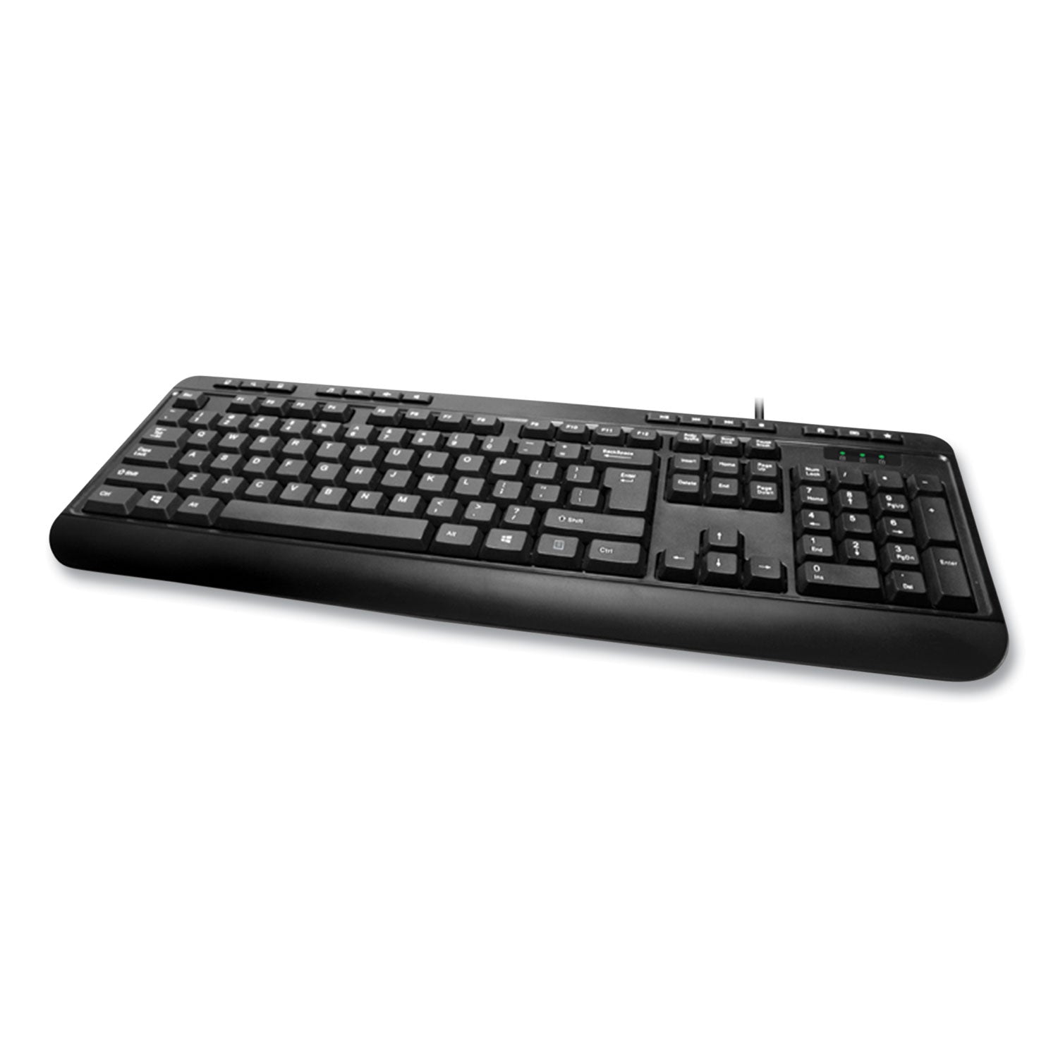 Adesso AKB132UB 118-Key USB Wired Keyboard for PC & Laptop - Full-Size Mechanical Feel, Spill-Resistant Design - Perfect for Office, Gaming & Home Use (Black)