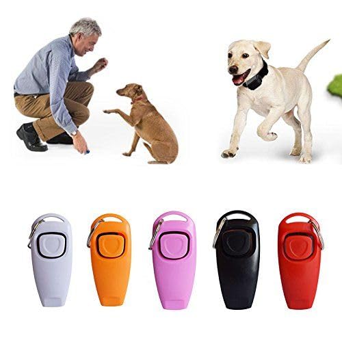 2-in-1 Dog Training Clicker & Whistle - Stop Excessive Barking - Professional Dog Behavior Training Tool - Black - Perfect for Obedience Training, Puppy Training & Behavior Correction