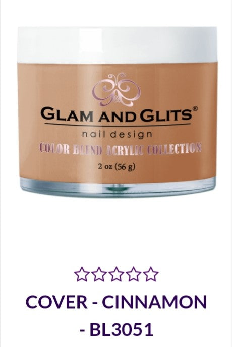 GLAM AND GLITS COLOR BLEND COLLECTION VOL.2 - BL3051 - 2 oz Nail Polish - Cinnamon Brown Shade - Perfect for Fall & Winter Manicures, Nail Art Designs & Professional Salon Use