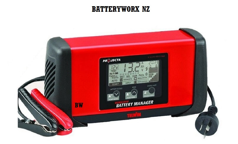 Projecta 6V/12V/24V 8-Stage Smart Battery Charger - Car, Boat, RV, Motorcycle & Marine Battery Maintenance Charger for Lead-Acid, AGM, Gel & Deep Cycle Batteries