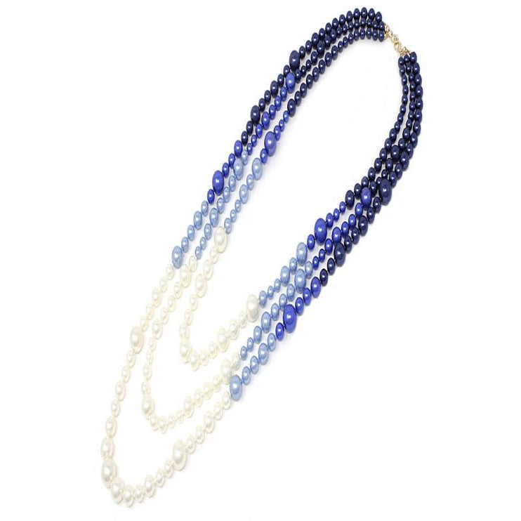 3 Row Pearl Necklace Set - Elegant Layered Pearl Jewelry for Women, Perfect for Weddings, Parties & Special Occasions