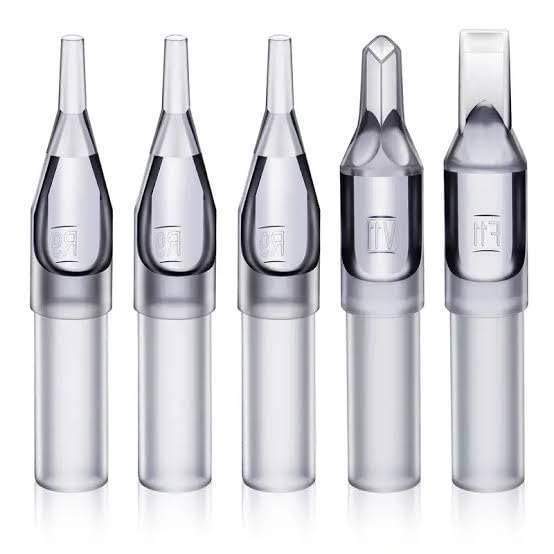 Shield Plus Tattoo Needle Tips - Professional 3RT & 5RT Mix Set (50 Pcs) - Ideal for Tattoo Artists & Permanent Makeup - Perfect for Lining, Shading & Coloring Tattoos